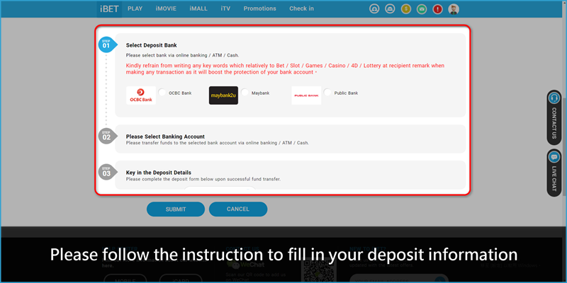 i8 (iBET) Promotion Tutorial - Get Free RM50 by deposit RM30-fill in iBET Promotion Tutorial - Get Free RM50 by deposit RM30-fill in