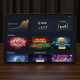 Sleek online casino dashboard with MYR currency symbol and abstract financial graphs, representing a cost guide for Malaysian online casinos.